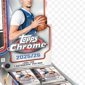 Topps Chrome 2025/26 Basketball Cards - Blue and White